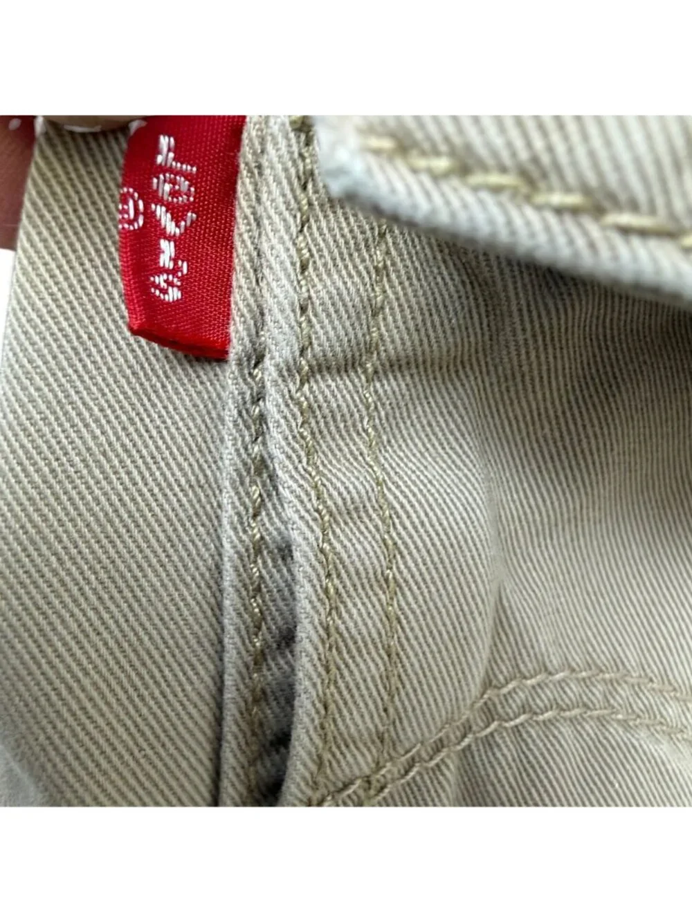 Levi's Mens Cargo Shorts Sz 34 Khaki Tan Utility Pockets Hiking Workwear Casual